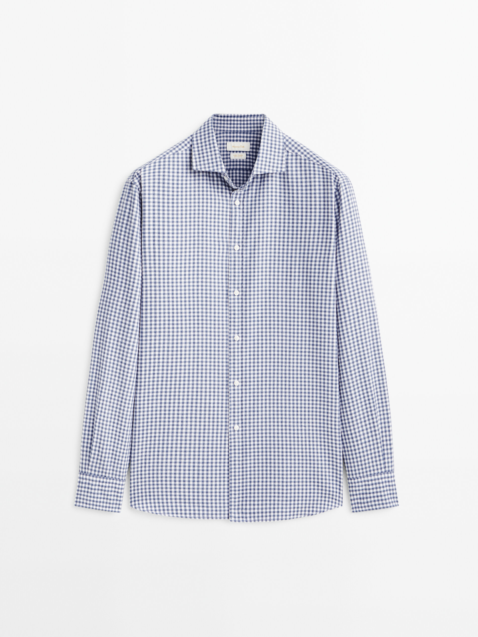 

Рубашка мужская Massimo Dutti 00154364401 синяя XL, 00154364401