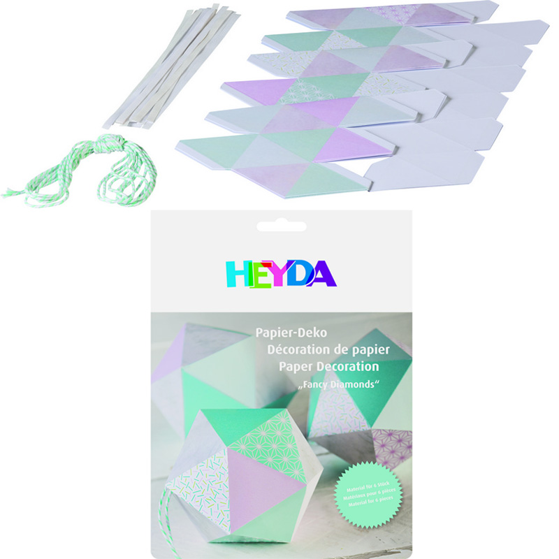 Бумага для декорирования и оригами Brunnen Heyda Fancy Diamonds, зеленый
