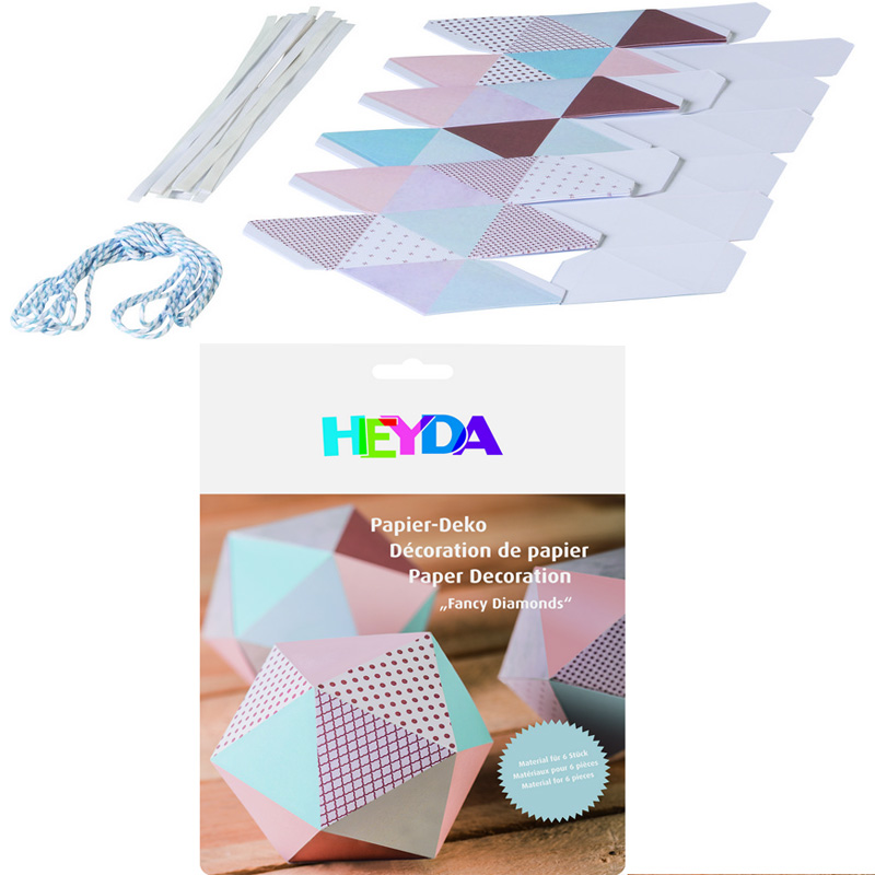 Бумага для декорирования и оригами Brunnen Heyda Fancy Diamonds, синий