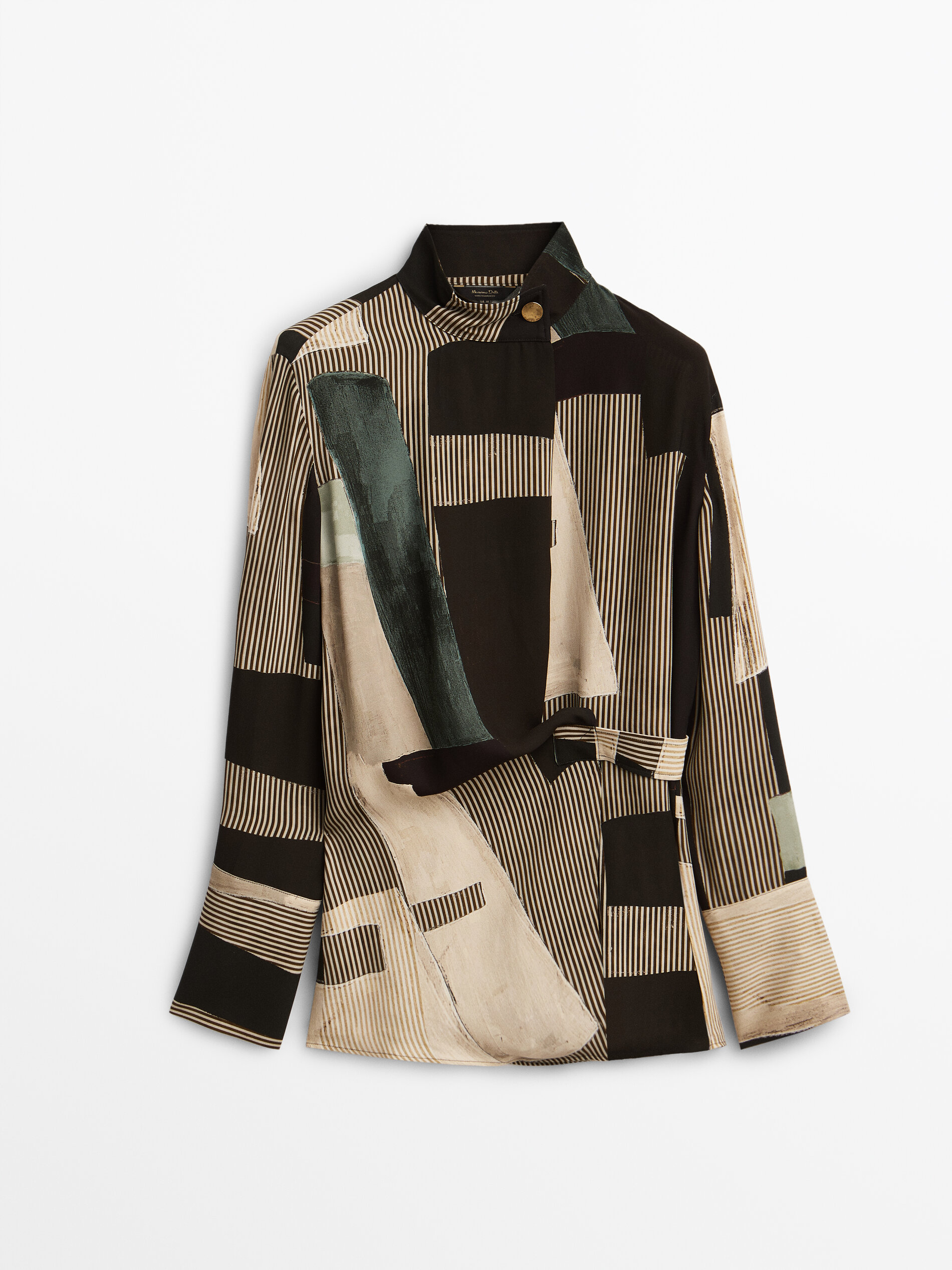 

Блуза женская Massimo Dutti 05110874719 коричневая 34, 05110874719
