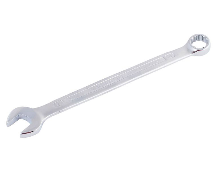 Комбинированный удлиненный гаечный ключ NORGAU Industrial с рожковым и 12-гранным накидным