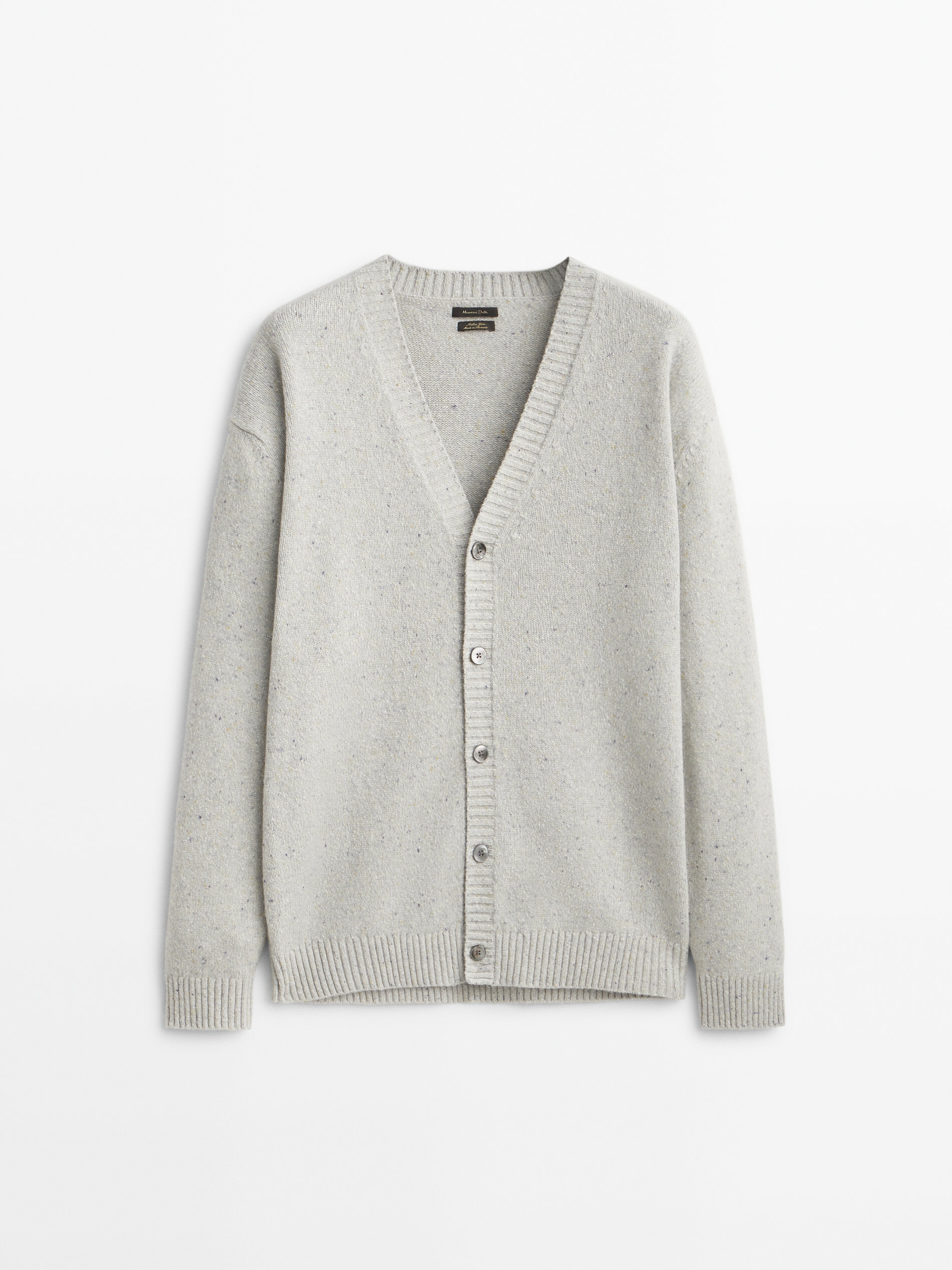 

Кардиган мужской Massimo Dutti 00920417812 серый L, 00920417812
