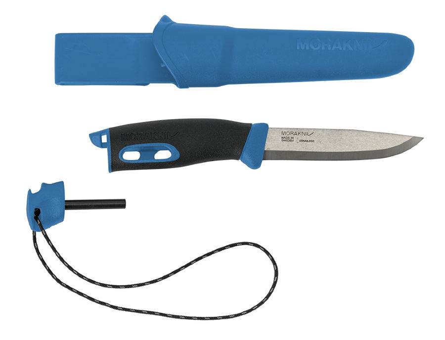 фото Нож кухонный morakniv companion spark (13572) черный/голубой