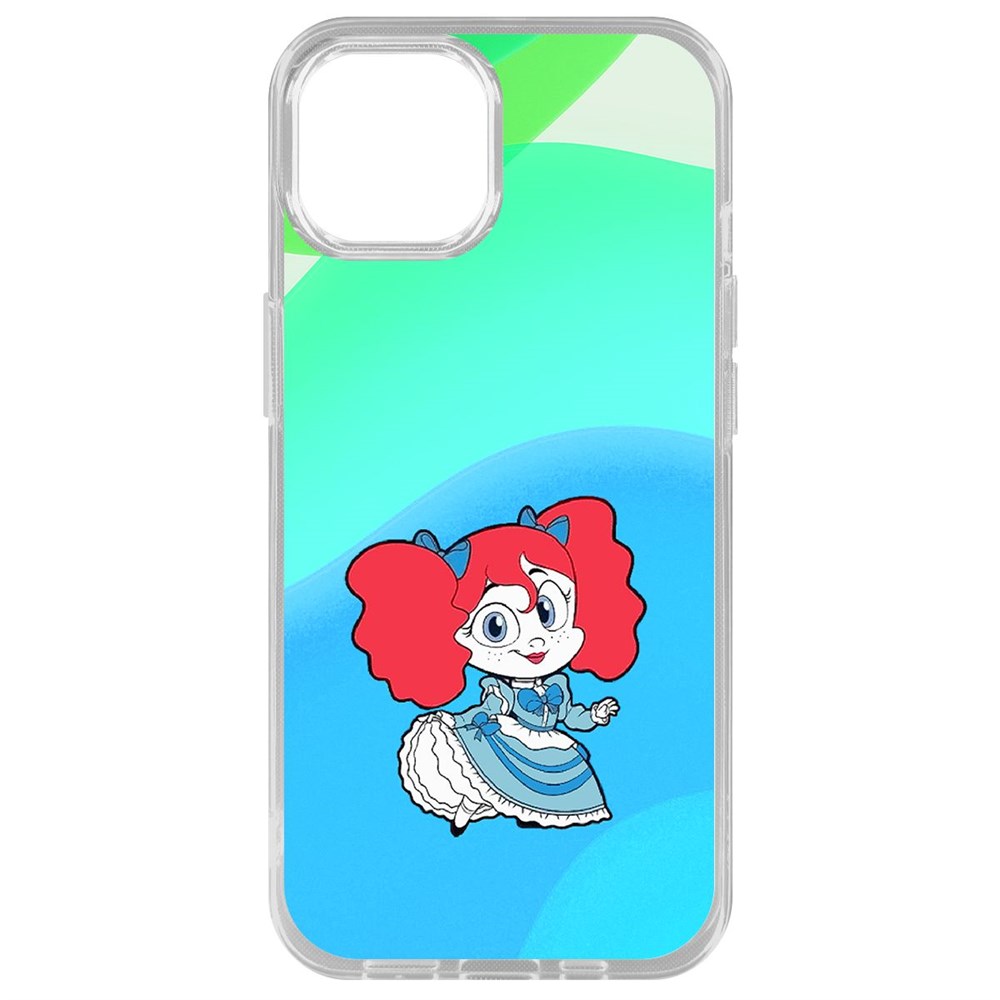 Чехол-накладка Krutoff Clear Case Хаги Ваги - Кукла Поппи для iPhone 14 Plus