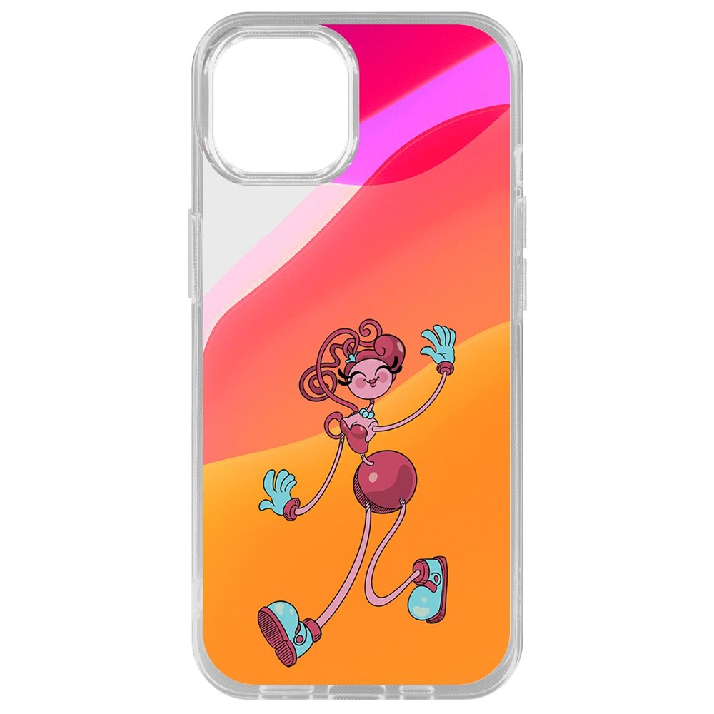 

Чехол-накладка Krutoff Clear Case Хаги Ваги - Мама Длинные Ноги для iPhone 14 Plus, Прозрачный
