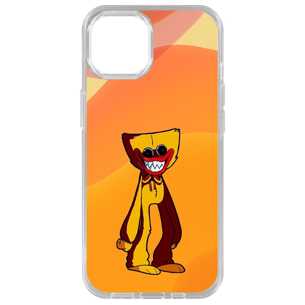 

Чехол-накладка Krutoff Clear Case Хаги Ваги Желтый для iPhone 14 Plus, Прозрачный
