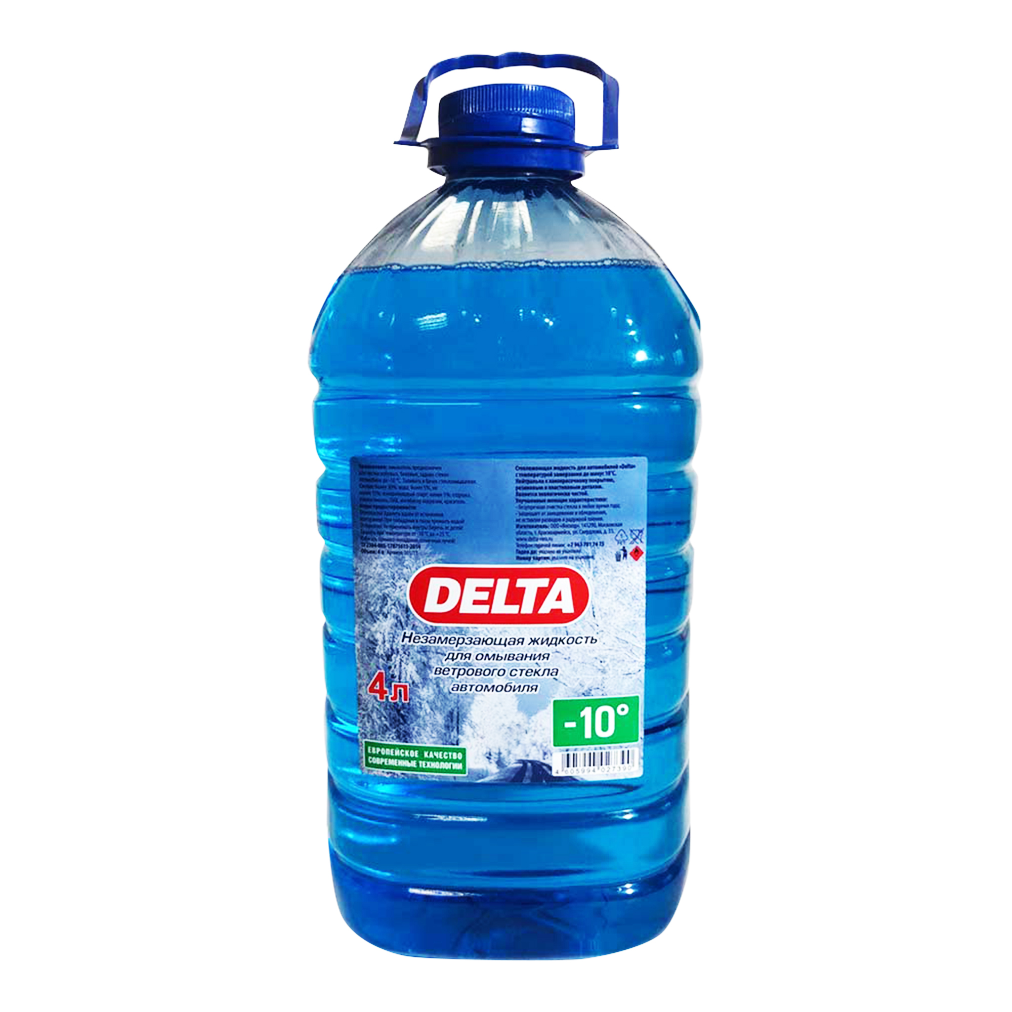 фото Жидкость для стеклоомывателя delta зимняя до -10°c 4 л