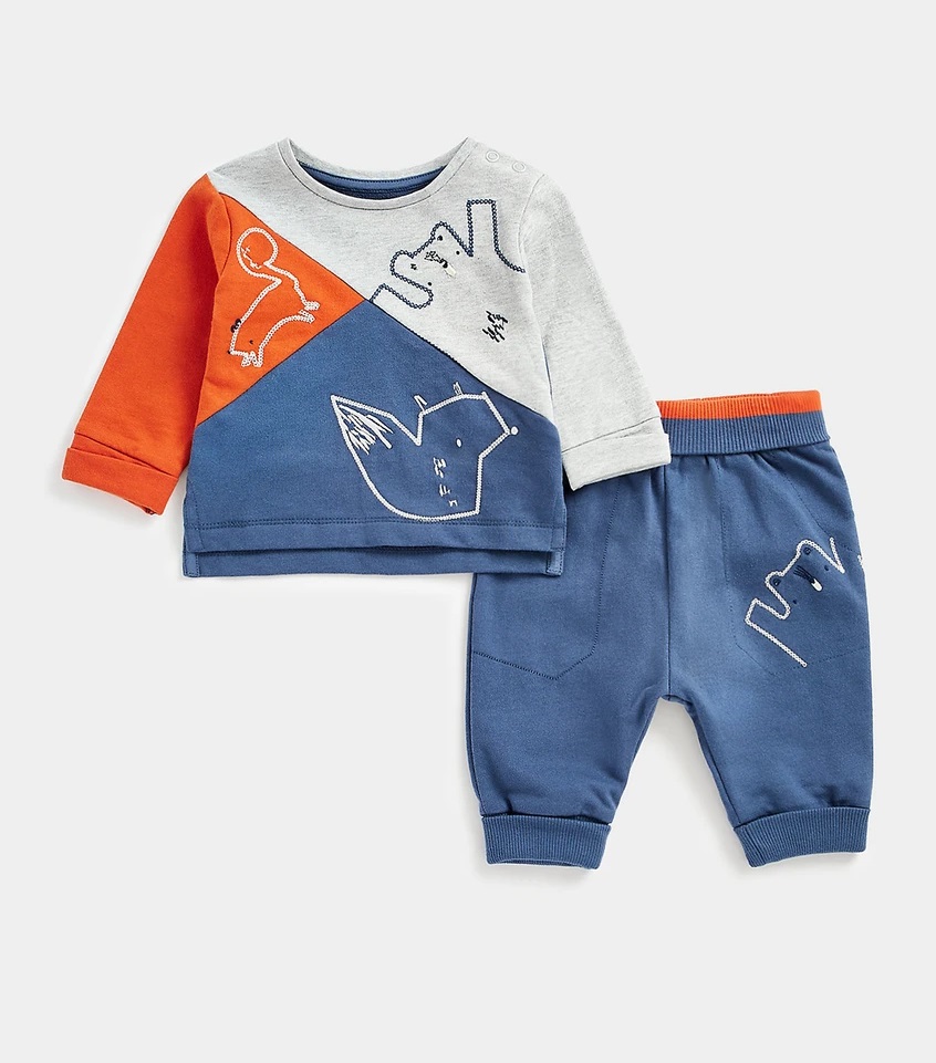 Комплект одежды Mothercare MC-CB852, серый; синий, 62