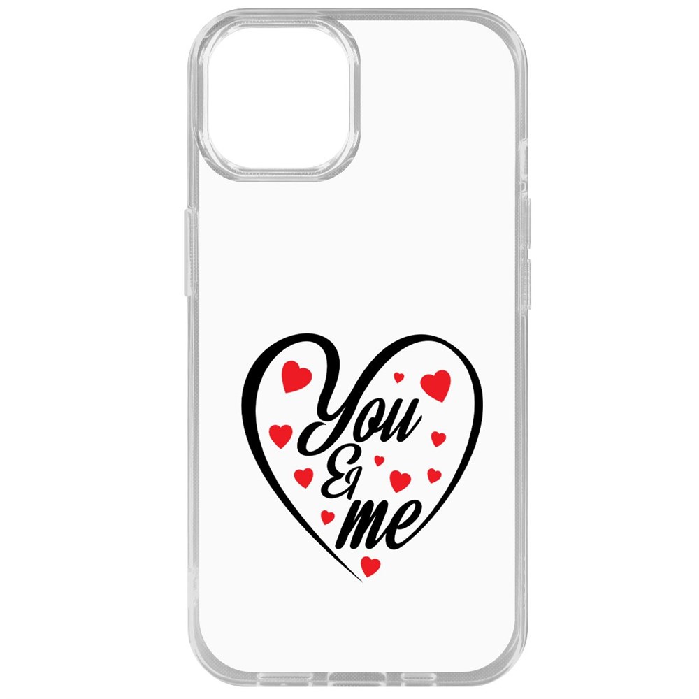 Чехол-накладка Krutoff Clear Case Ты и Я для iPhone 14