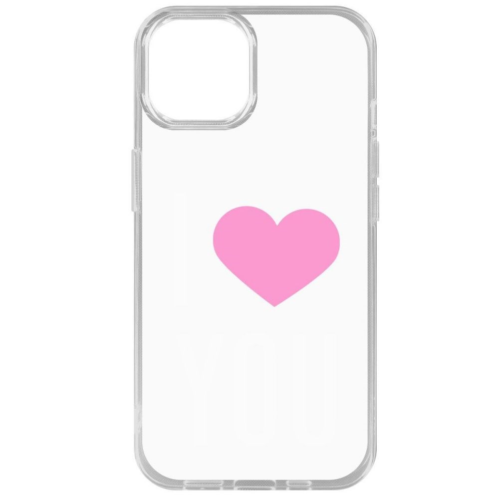 Чехол-накладка Krutoff Clear Case Я люблю тебя для iPhone 14