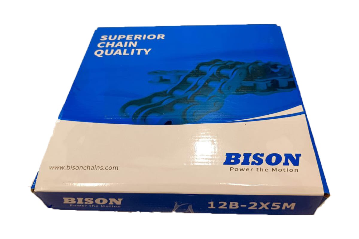 Приводная роликовая двухрядная цепь BISON 12В-2 5,029 м ТД036239 приводная роликовая однорядная цепь bison c12в 1 5 029 м тд036246