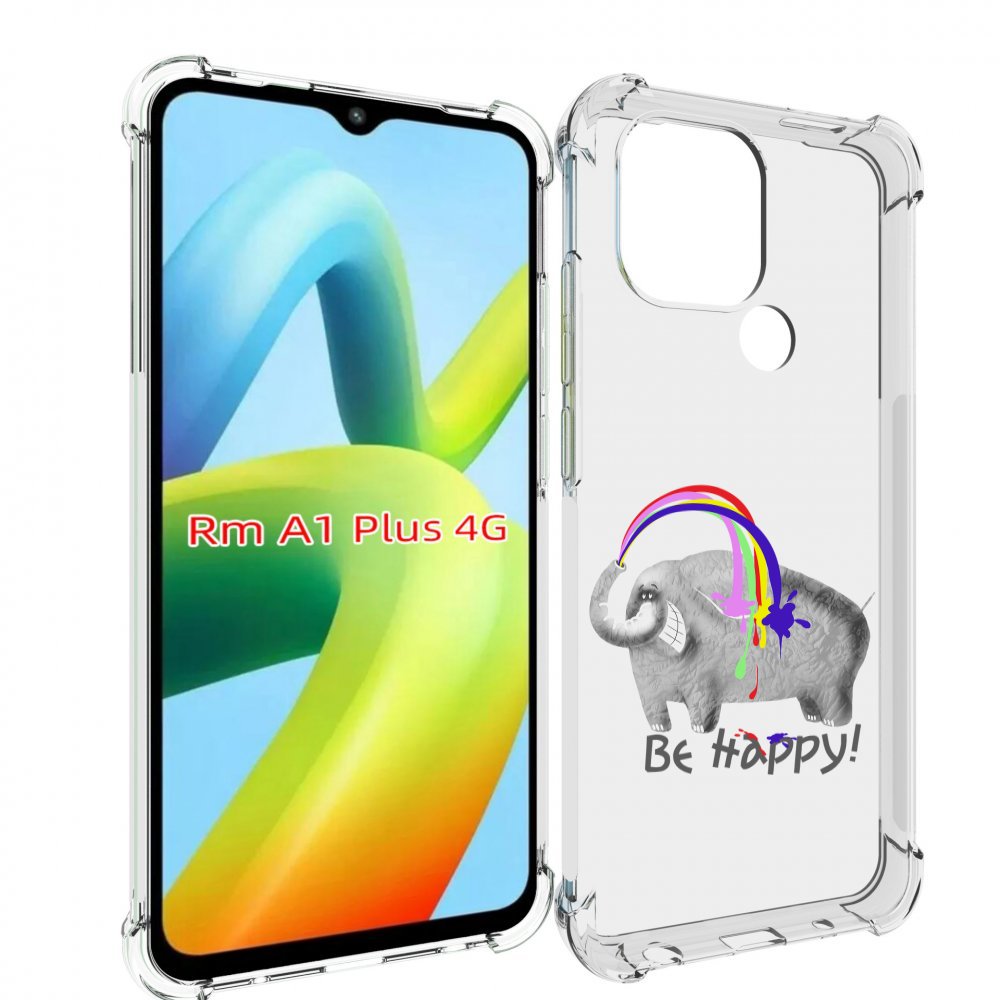 

Чехол MyPads счастливый слон для Xiaomi Redmi A1 Plus +, Прозрачный, Tocco