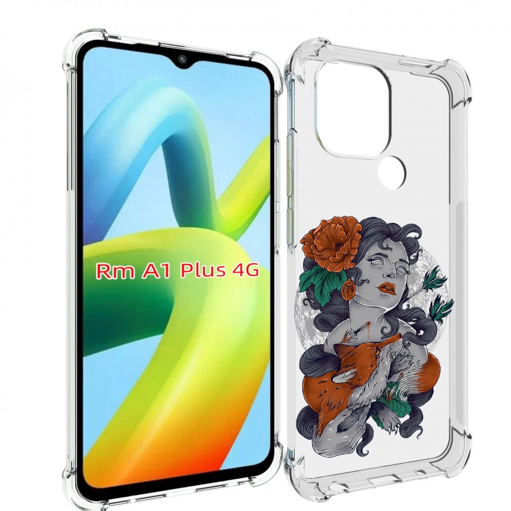 

Чехол MyPads темная девушка с лисой для Xiaomi Redmi A1 Plus +, Прозрачный, Tocco