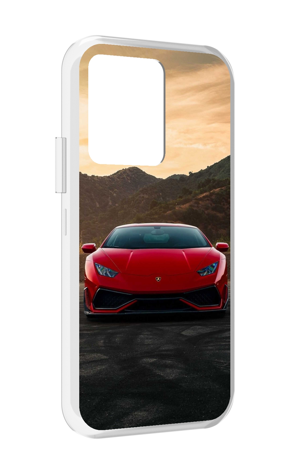 

Чехол MyPads lamborghini 1 мужской для Vivo iQOO 10, Прозрачный, Tocco