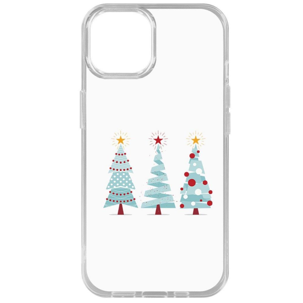 

Чехол-накладка Krutoff Clear Case Новоёлка для iPhone 14, Прозрачный