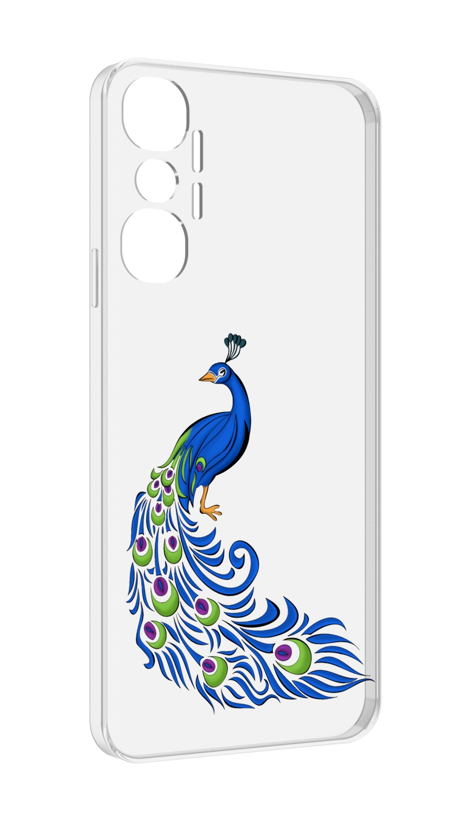 

Чехол MyPads жарптица-голубая для Infinix Hot 20 4G, Прозрачный, Tocco