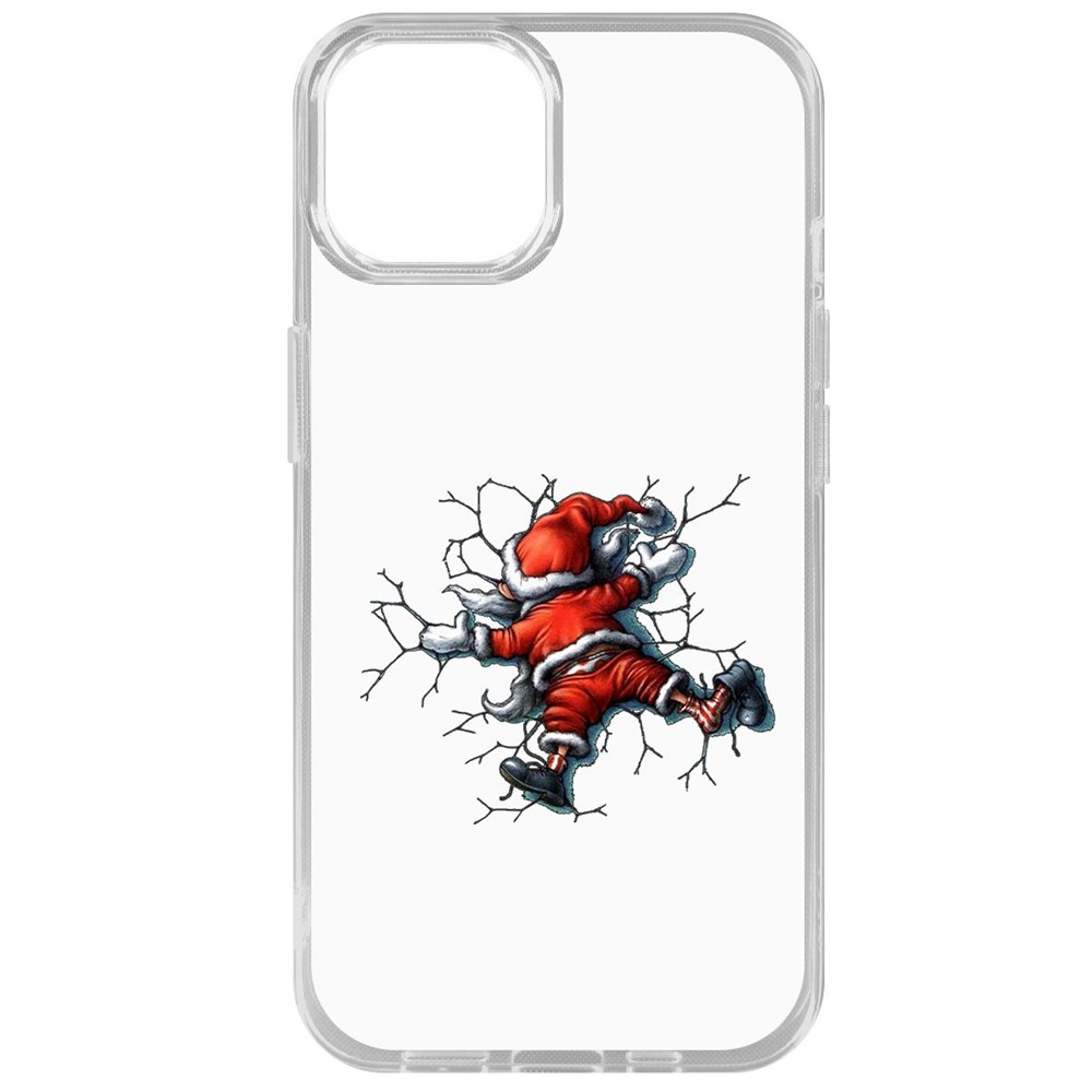 

Чехол-накладка Krutoff Clear Case После праздника для iPhone 14, Прозрачный