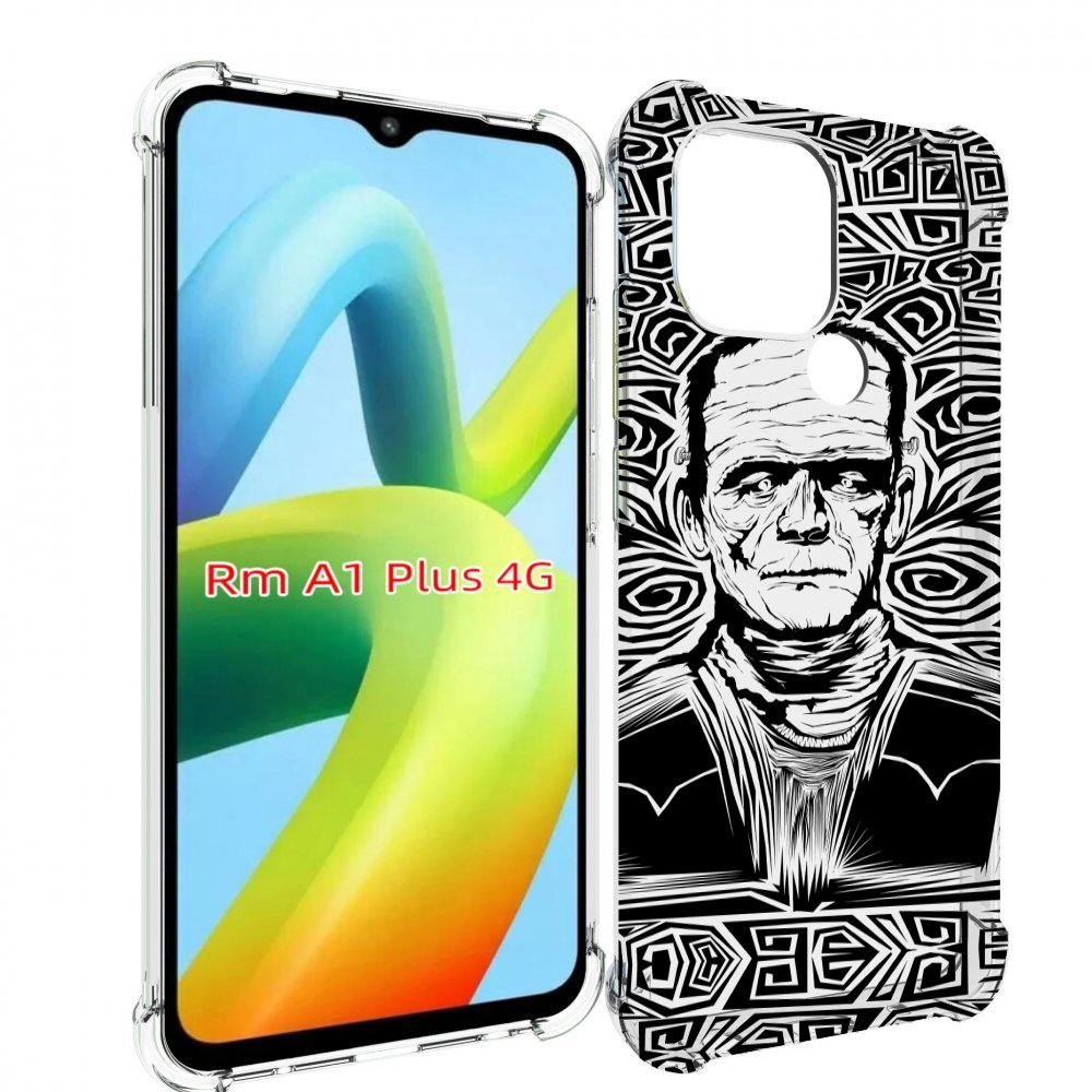 

Чехол MyPads франкенштейн черно белый для Xiaomi Redmi A1 Plus +, Прозрачный, Tocco
