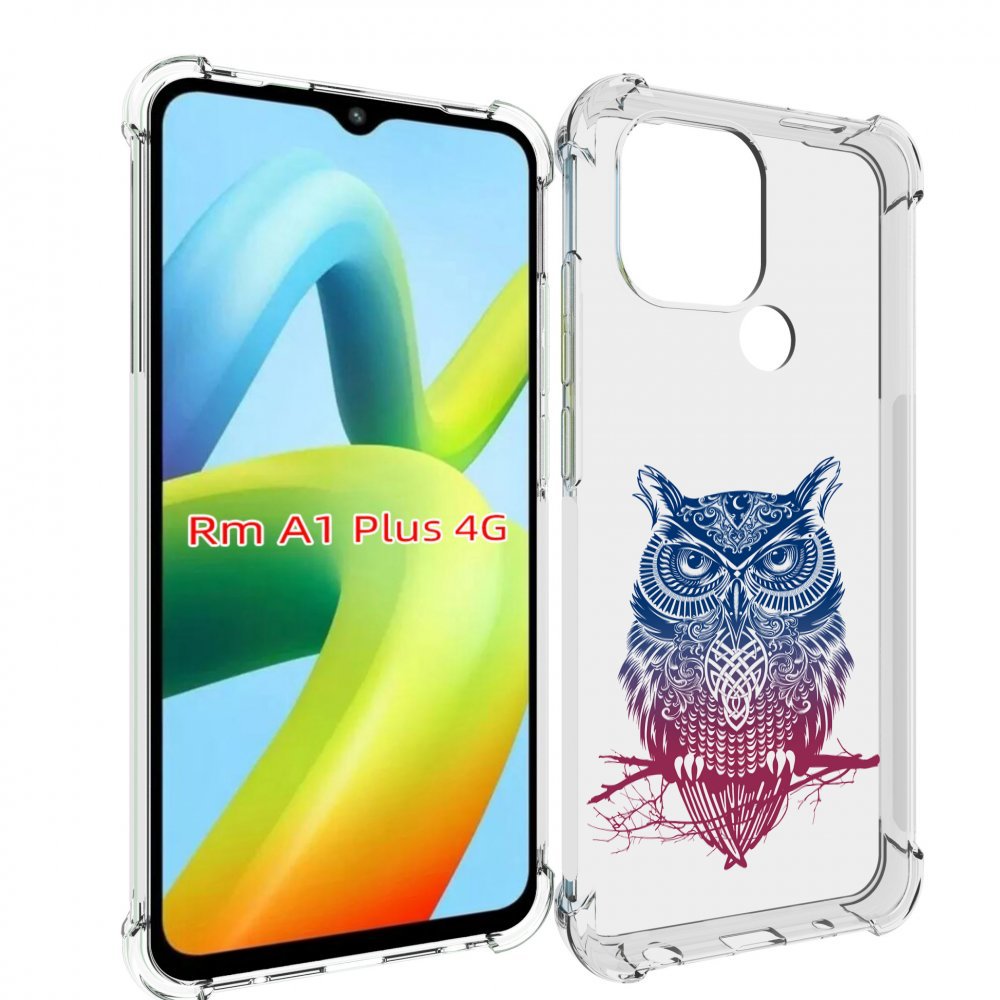

Чехол MyPads хиппи сова для Xiaomi Redmi A1 Plus +, Прозрачный, Tocco