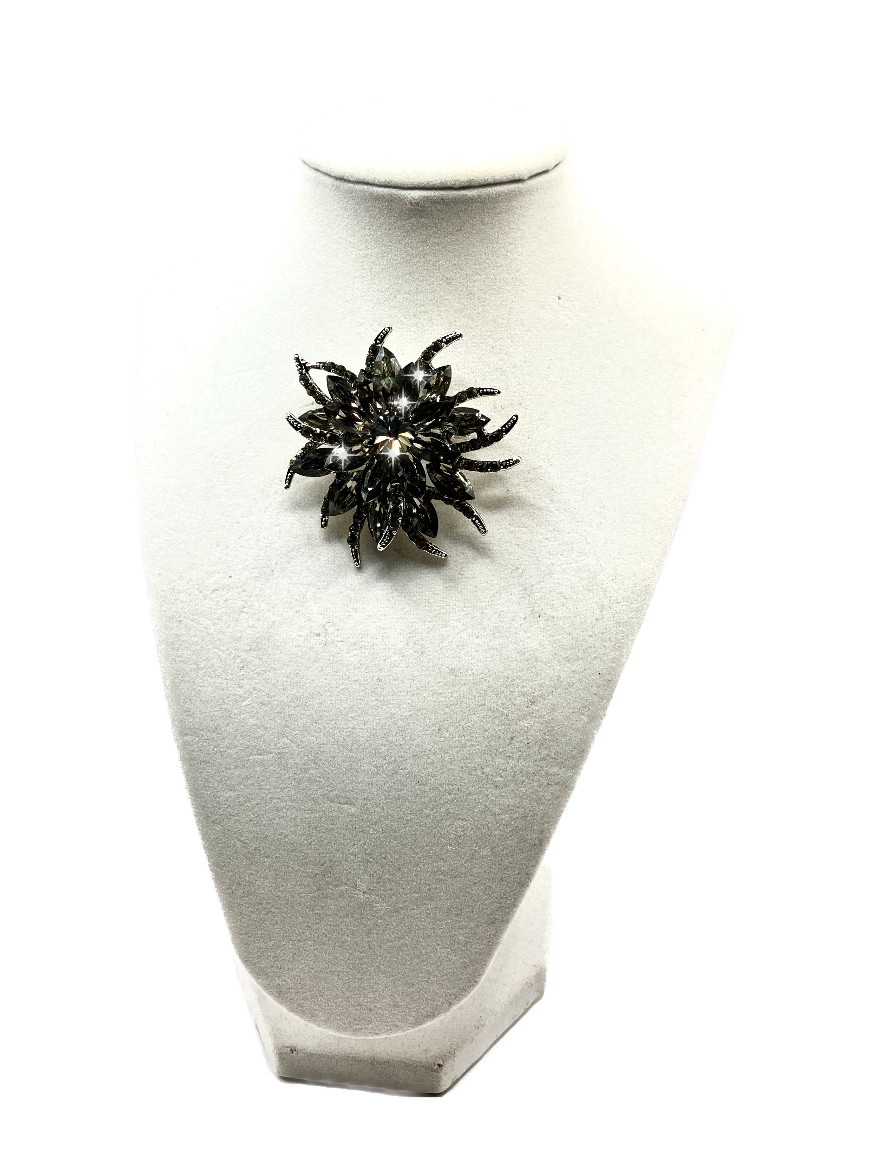 

Брошь из бижутерного сплава KIMSTELS 4218, swarovski/кристаллы, 4218