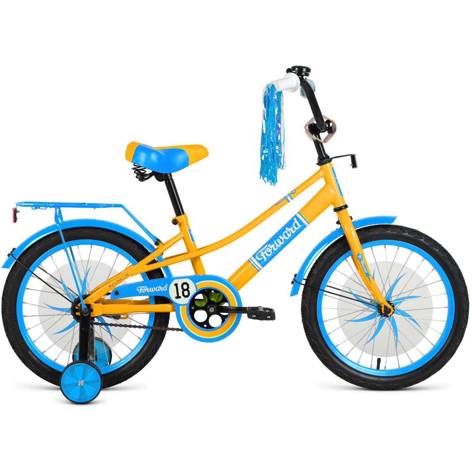 фото Велосипед forward azure 20 2021, желтый/голубой
