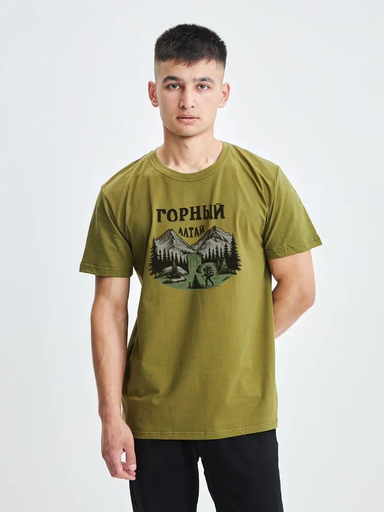

Футболка унисекс Тайга. Сибирская марка одежды Алтай 2 зеленая XXL, Зеленый, Алтай 2