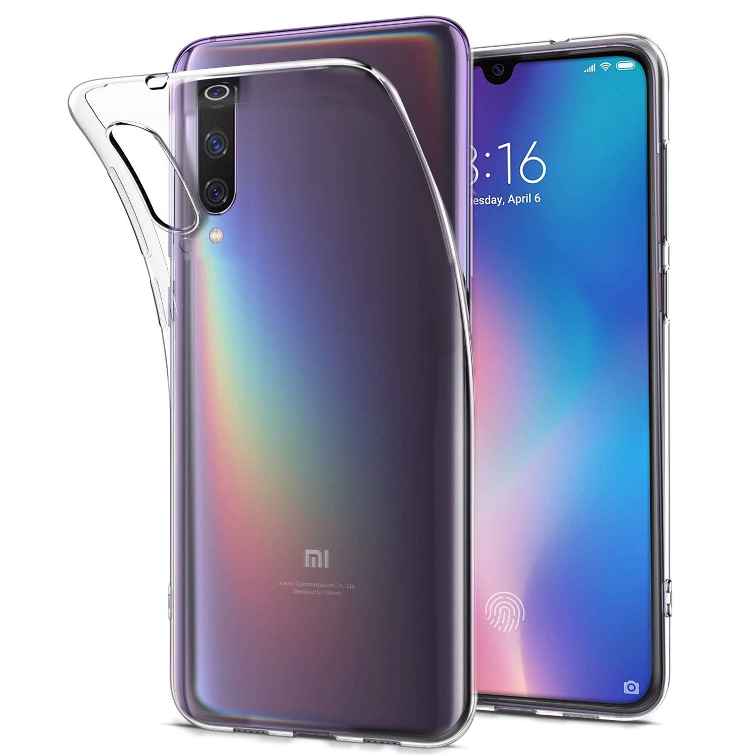 

Чехол силиконовый для Xiaomi MI 9, прозрачный