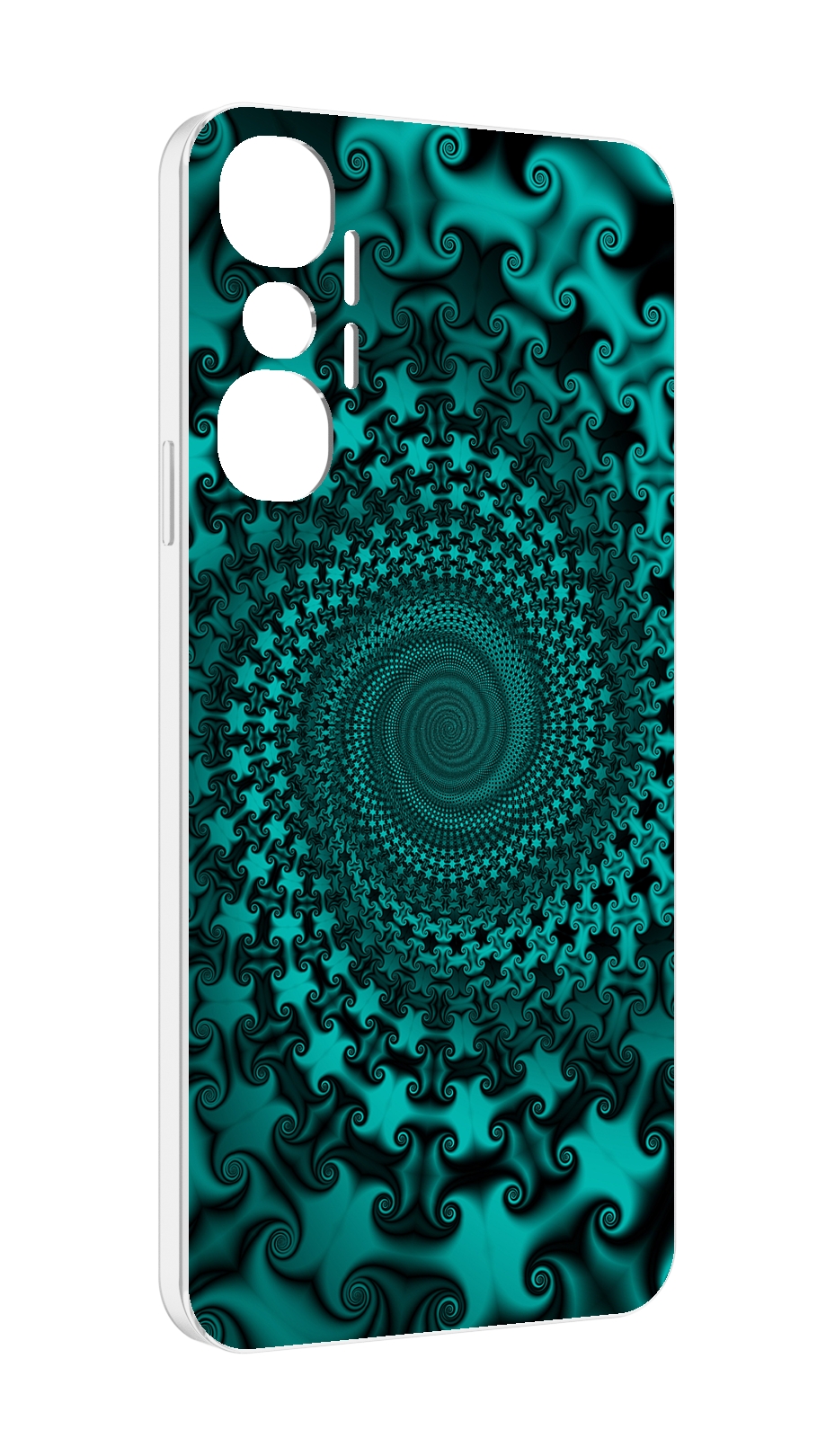 

Чехол MyPads зеленый-гипноз для Infinix Hot 20 4G, Прозрачный, Tocco