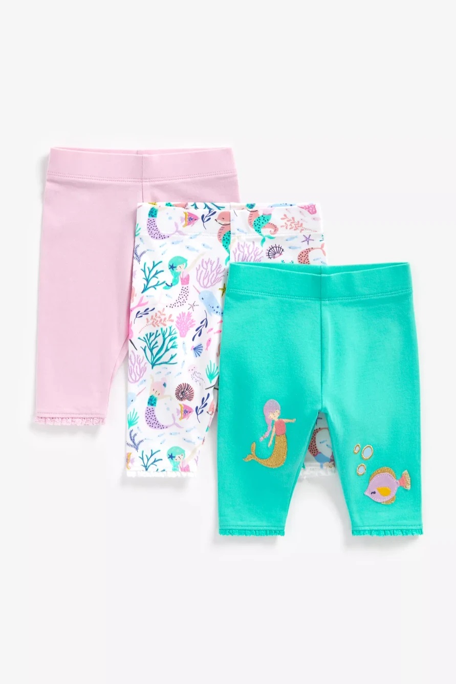 

Леггинсы детские 3 шт Mothercare MC-BC583, белый; бирюзовый; розовый, 80, MC-BC583