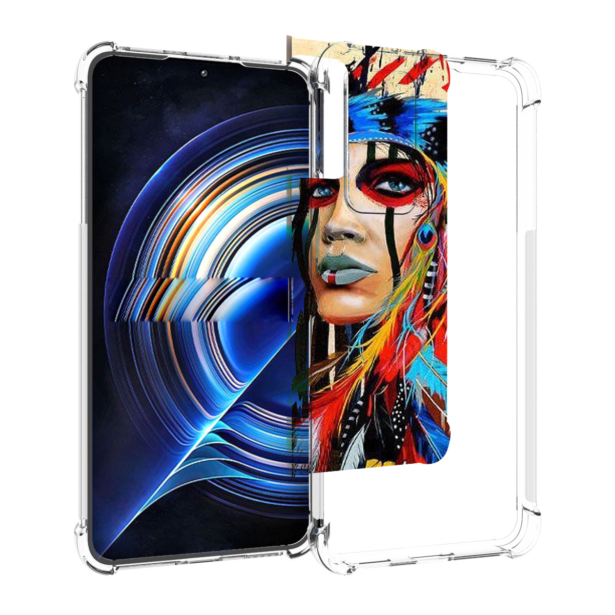 

Чехол MyPads индеец расписной для Tecno Camon 19 Neo, Прозрачный, Tocco