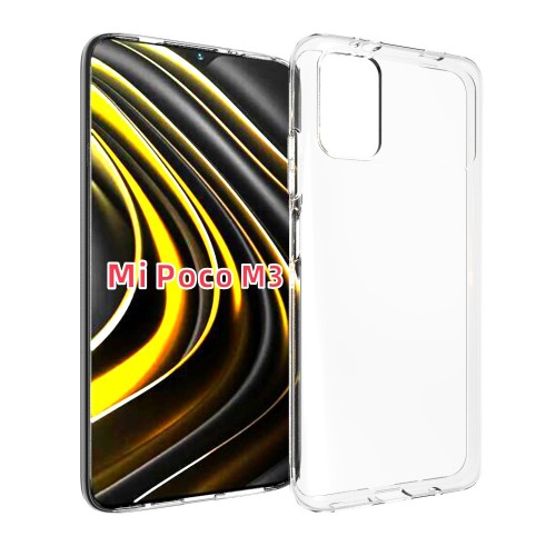 

Чехол силиконовый для Xiaomi Redmi 9T, Poco M3, X-case, прозрачный