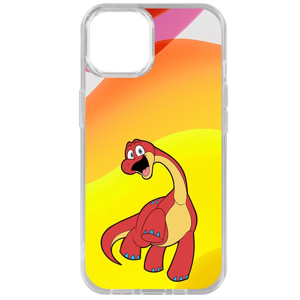 

Чехол-накладка Krutoff Clear Case Хаги Ваги - Брон для iPhone 14, Прозрачный