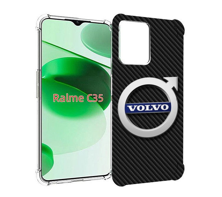 Чехол MyPads volvo 3 для Realme C35 / Narzo 50A Prime