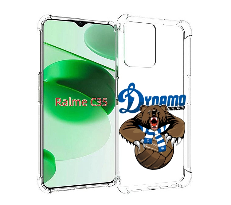 

Чехол MyPads ФК Динамо медведь для Realme C35 / Narzo 50A Prime, Прозрачный, Tocco