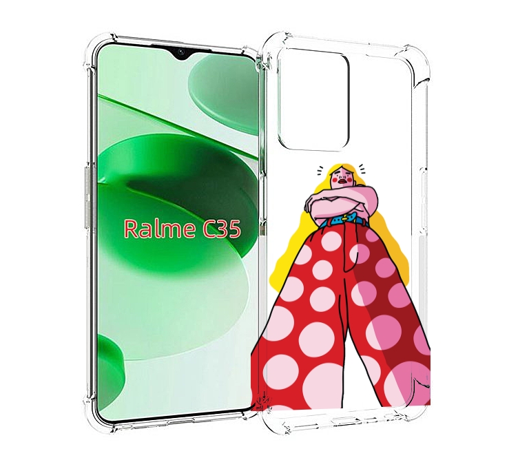 

Чехол MyPads высокая-девушка для Realme C35 / Narzo 50A Prime, Прозрачный, Tocco