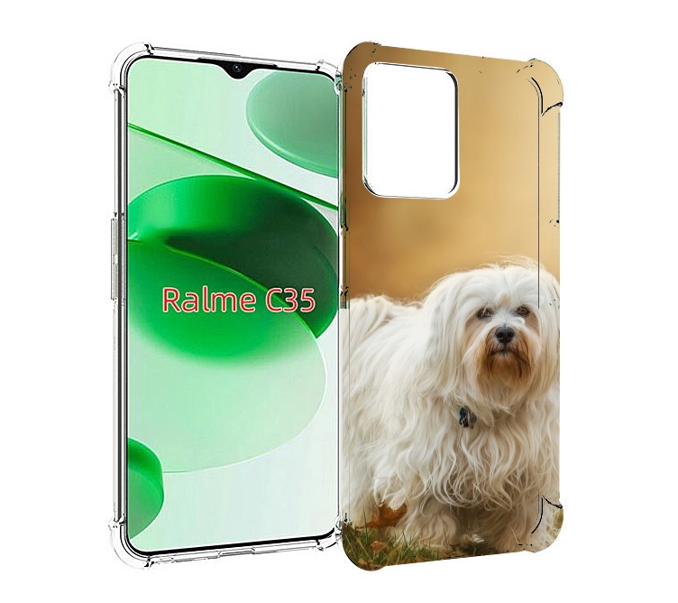 

Чехол MyPads гаванскии бишон для Realme C35 / Narzo 50A Prime, Прозрачный, Tocco