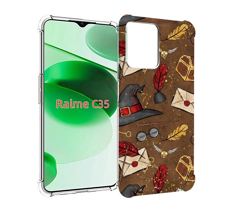 

Чехол MyPads гарри-поттер-вайб для Realme C35 / Narzo 50A Prime, Прозрачный, Tocco