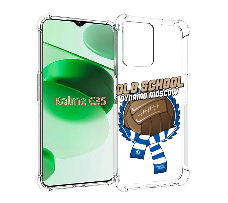

Чехол MyPads ФК Динамо олд скул для Realme C35 / Narzo 50A Prime, Прозрачный, Tocco