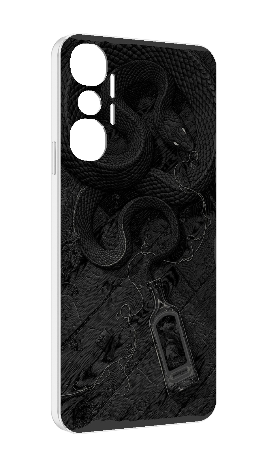 

Чехол MyPads змея с бутылкой для Infinix Hot 20 4G, Прозрачный, Tocco