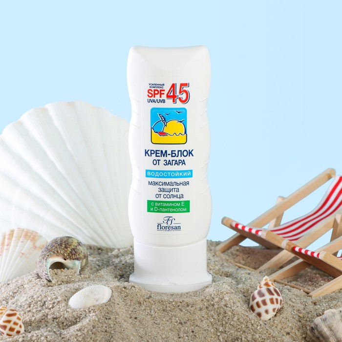 Крем-блок для лица от загара водостойкий SPF 45 60 мл 495₽