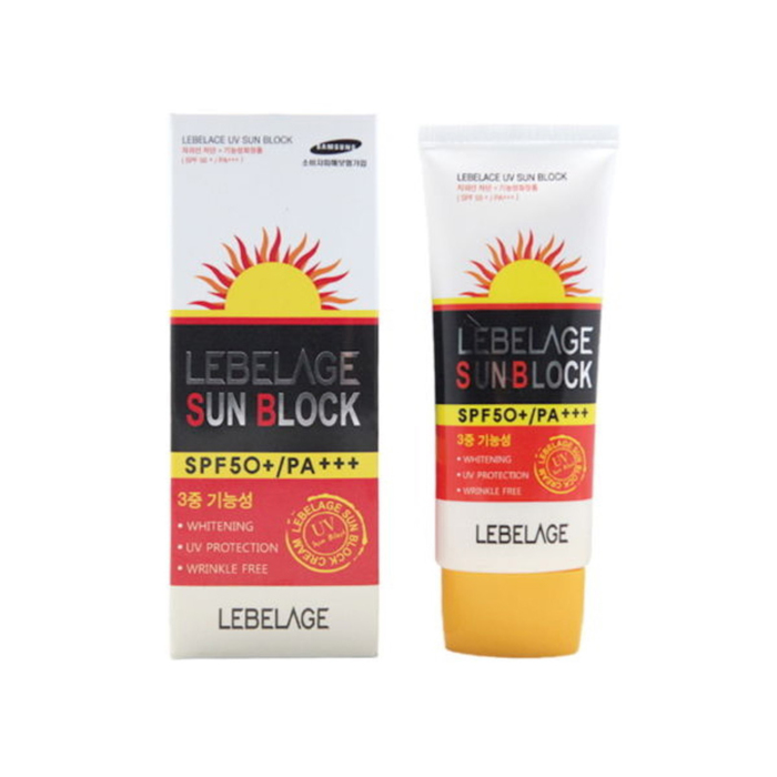 

Солнцезащитный крем для лица Lebelage Sun Block SPF50+/PA+++, 70 мл