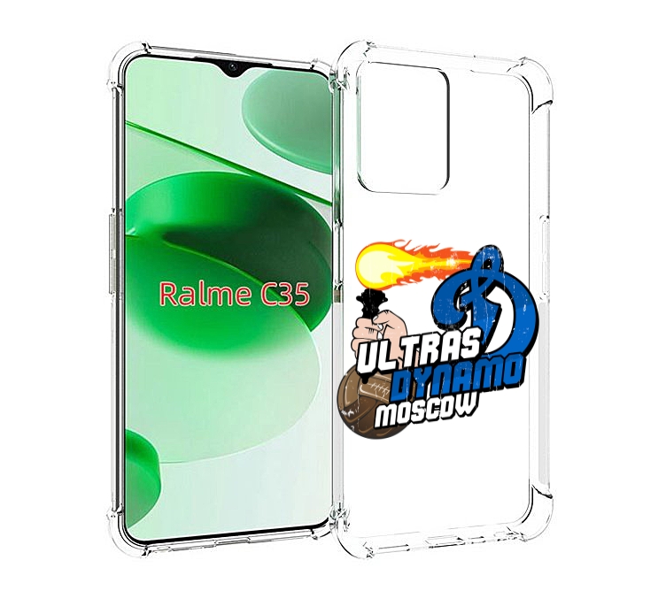 

Чехол MyPads ФК Динамо для Realme C35 / Narzo 50A Prime, Прозрачный, Tocco
