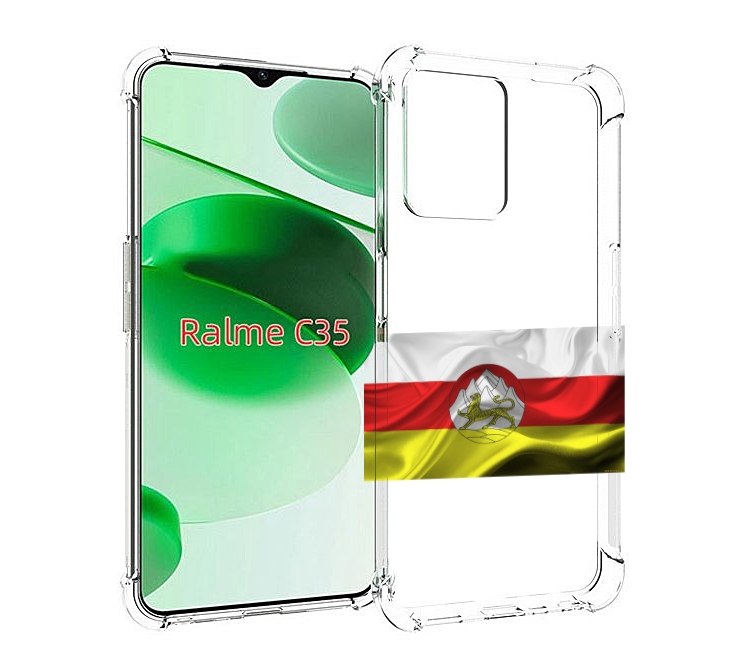 

Чехол MyPads герб флаг южная осетия-1 для Realme C35 / Narzo 50A Prime, Прозрачный, Tocco