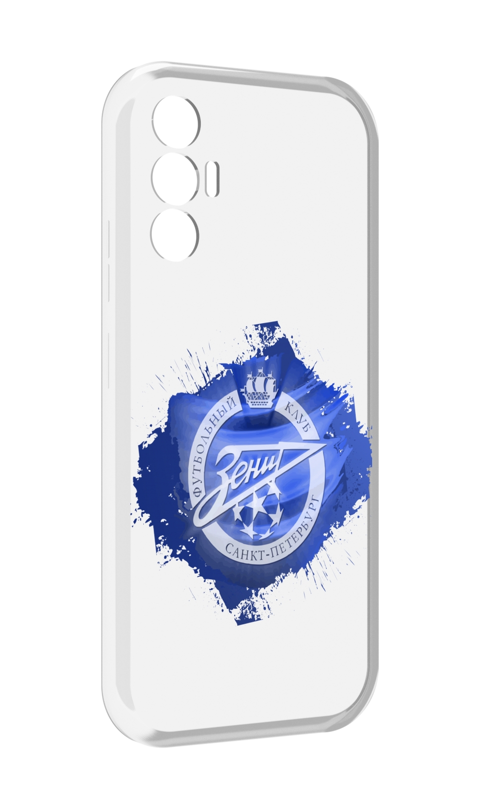 

Чехол MyPads фк зенит 1 мужской для Tecno Pova 3, Прозрачный, Tocco