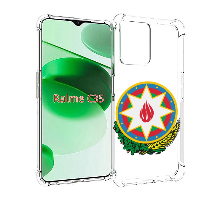 

Чехол MyPads герб-азербаиджан-2 для Realme C35 / Narzo 50A Prime, Прозрачный, Tocco