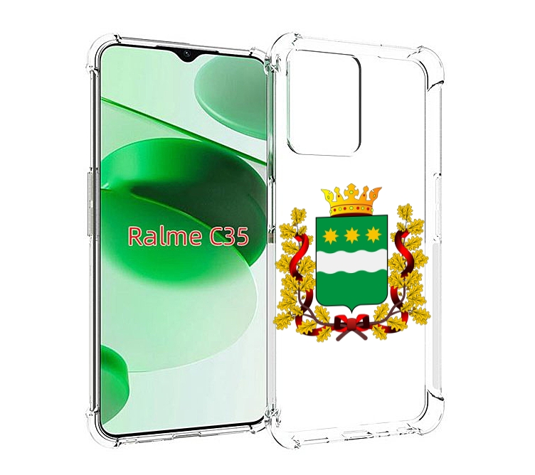 

Чехол MyPads герб-амурскои-области для Realme C35 / Narzo 50A Prime, Прозрачный, Tocco