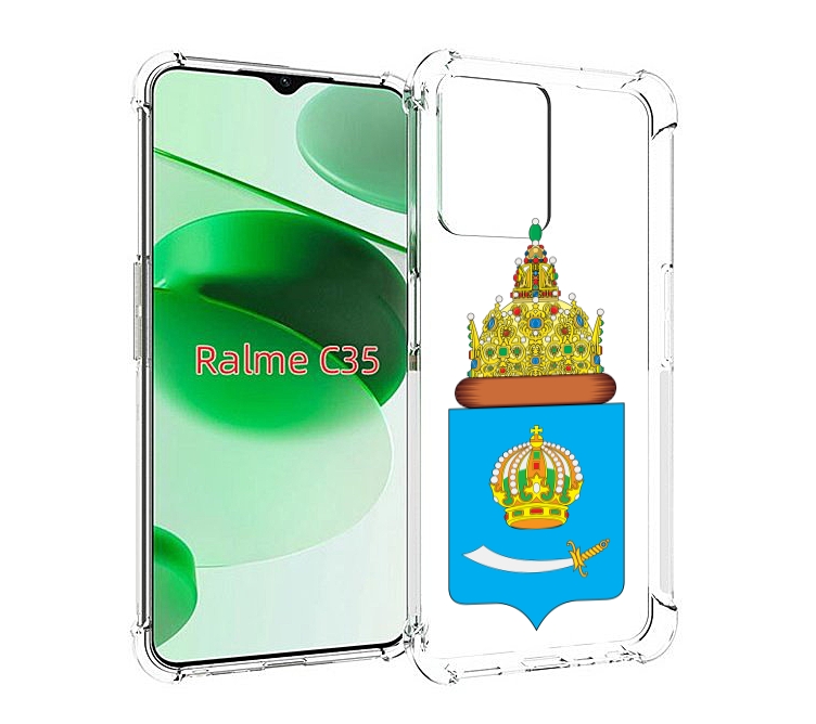 

Чехол MyPads герб-астраханскои-области для Realme C35 / Narzo 50A Prime, Прозрачный, Tocco