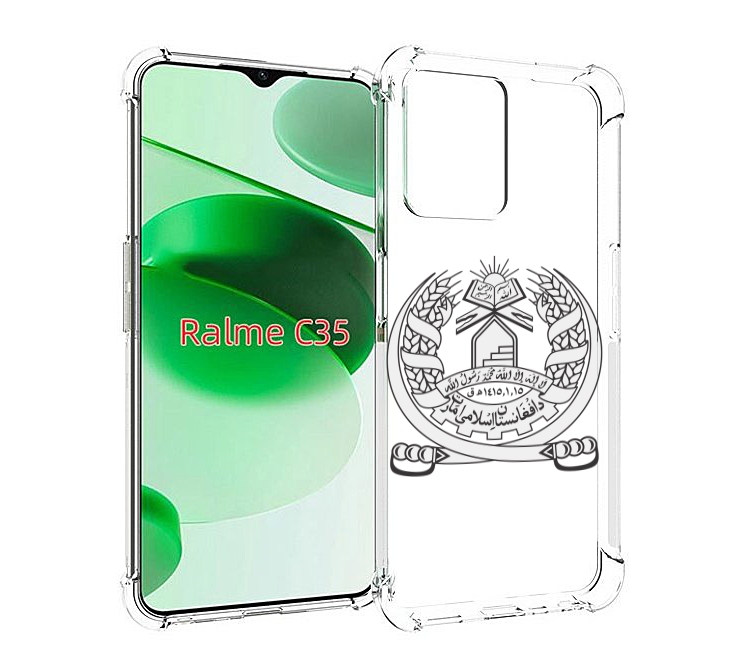 

Чехол MyPads герб-афганистан для Realme C35 / Narzo 50A Prime, Прозрачный, Tocco