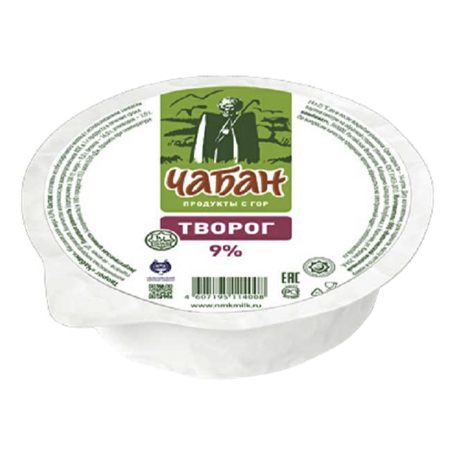 

Творог Чабан 9% БЗМЖ 500 г