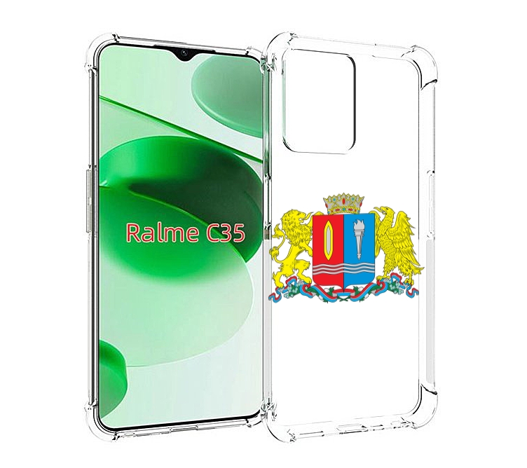 

Чехол MyPads герб-иваноскои-области для Realme C35 / Narzo 50A Prime, Прозрачный, Tocco